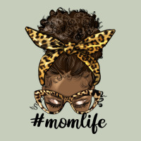 Afro Messy Bun Mom Life Classic Tee | Teevron
