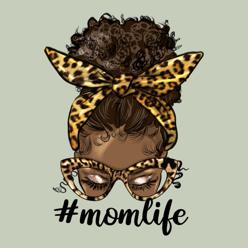 Afro Messy Bun Mom Life Classic Tee by HRA Design Shop | Teevron