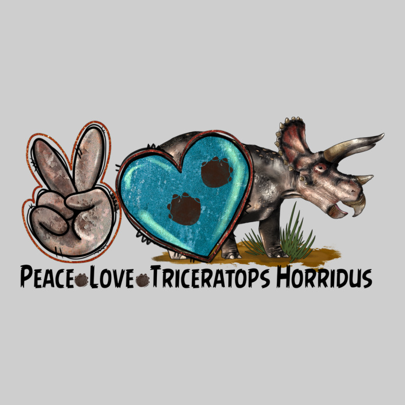 Peace Love Triceratops Horridus Premium Sweatshirt by LillyAllenDesigns | Teevron
