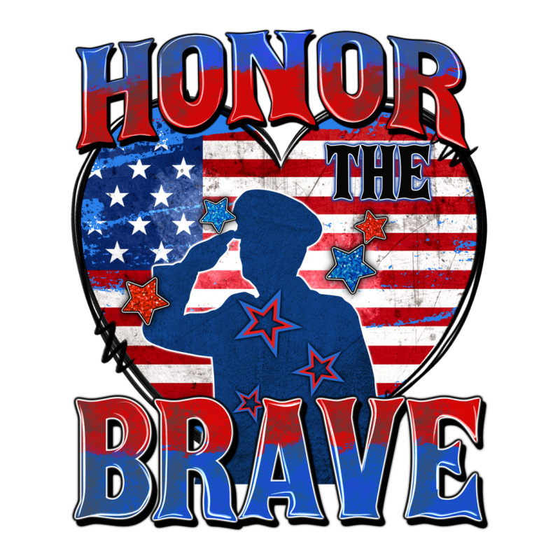 Honor The Brave Urban Heavy Tee by Zillion Design Studio | Teevron
