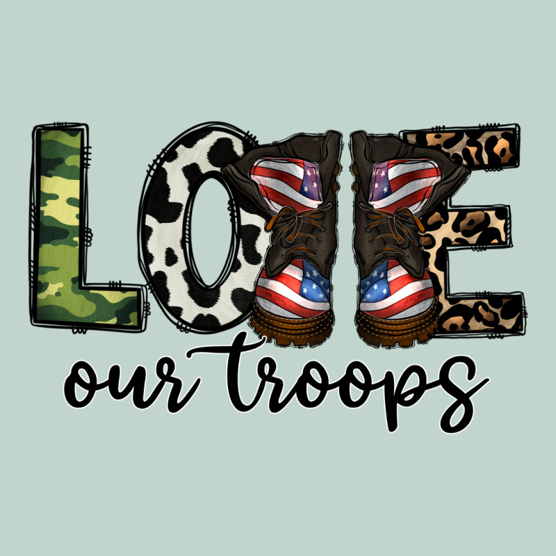Love Our Troops Zipper Hoodie by CowhideDigitalArt | Teevron