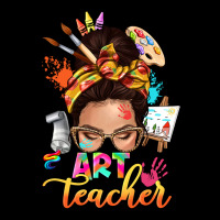 Art Teacher Messy Bun Premium Sweatshirt | Teevron