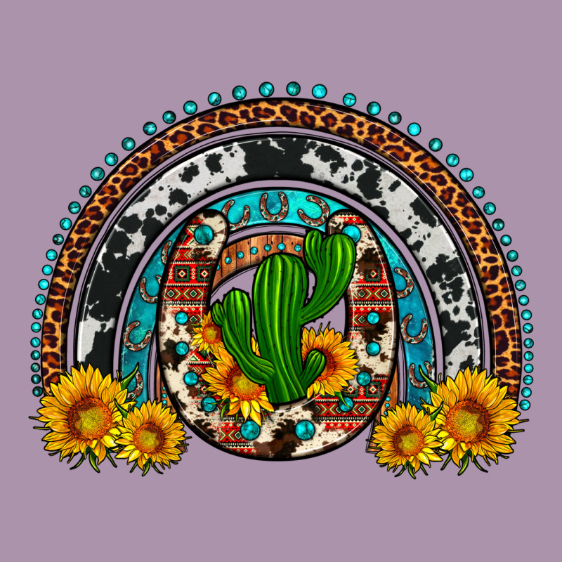 Cactus Sunflower Horseshoe Rainbow Heavyweight Hoodie by Artiststas | Teevron