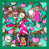 Hairdresser Gnomes With Hearts And Pearls With Leopard Urban Hoodie | Teevron
