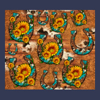 Sunflower Turquoise Leopard Cowhide Horseshoe Heavyweight Hoodie | Teevron