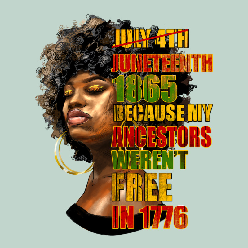 Juneteenth 1885 Because My Ancestors Weren't Free In 1776 Black Woman Zipper Hoodie by HRA Design Shop | Teevron