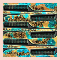 Hairdresser Parting Comb With Leopard And Glitter Seamless Pattern Bbs Urban Hoodie | Teevron
