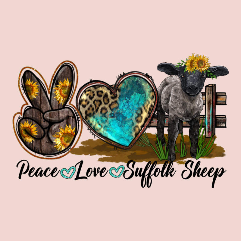 Peace Love Suffolk Sheep Premium Sweatshirt by LillyAllenDesigns | Teevron