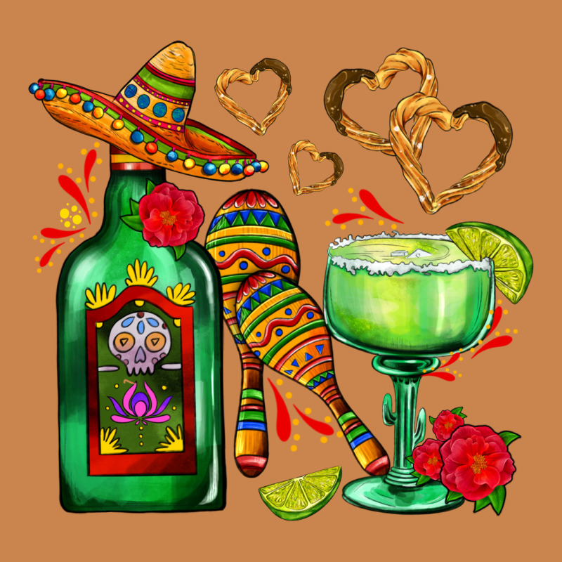 Mexican Tequila Margarita And Maracas Heavyweight Hoodie by AdoDesignShop | Teevron