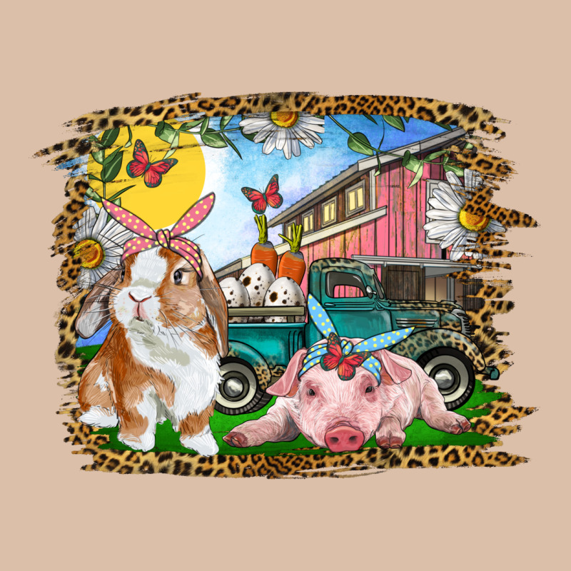 Easter Farm Bunny And Pig Urban Heavy Tee by RanaPortraitStore | Teevron