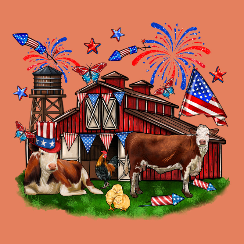 Barn Farm Animals 4th Of July Classic Tee by Neo Western | Teevron