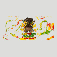 Juneteenth Afro Messy Bun Libbey Glass Zipper Hoodie | Teevron
