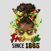 Free Ish Since 1865 Afro Messy Bun Zipper Hoodie | Teevron
