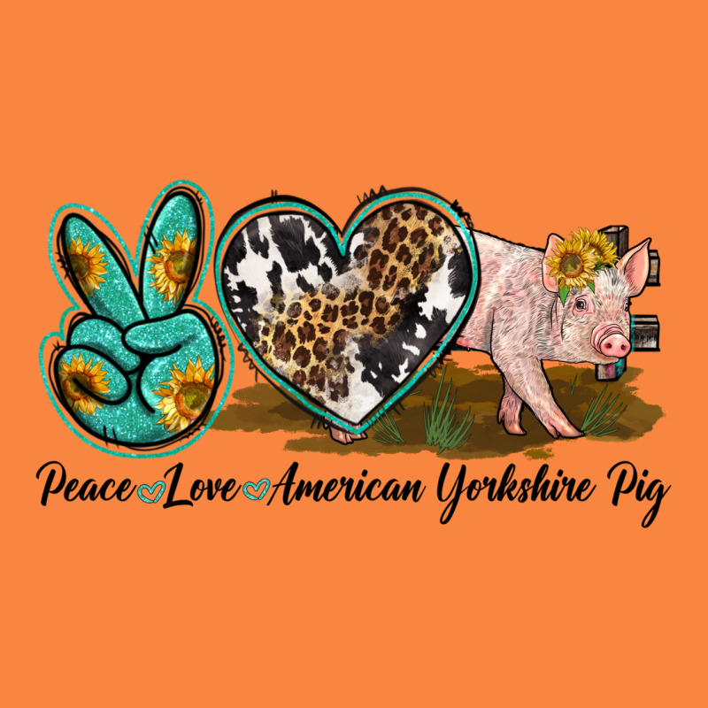Peace Love Yorkshire Pig Premium Sweatshirt by LillyAllenDesigns | Teevron