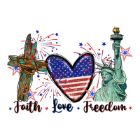 Faith love Freedom 4th of july | Teevron