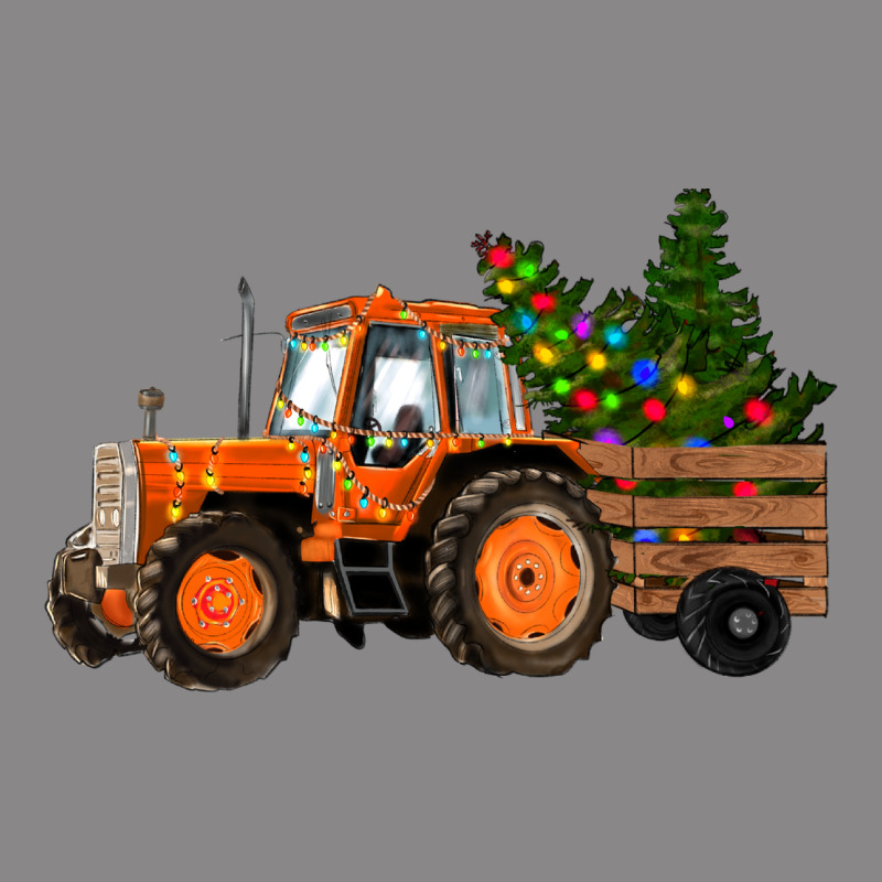 Christmas Orange Farm Tractor Vintage Tee by RanaPortraitStore | Teevron