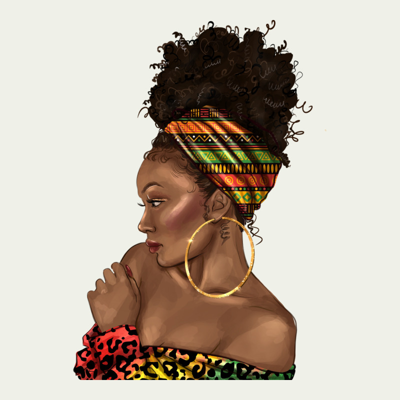 Afro Black Woman Profile Juneteenth Urban Heavy Tee by texasbilliewilder | Teevron