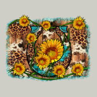 Sunflower Gemstone Leopard Cowhide Horseshoe Background Heavyweight Hoodie | Teevron