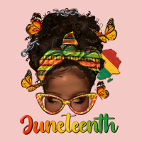 Afro Messy Bun Juneteenth Urban Heavy Tee | Teevron