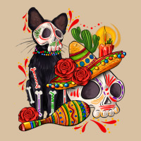 Mexican Dead Day With Skeleton Cat Heavyweight Hoodie | Teevron
