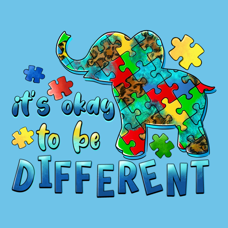 It's Okay To Be Different Elephant Autism Awareness Premium Sweatshirt by BarkalooDesign | Teevron