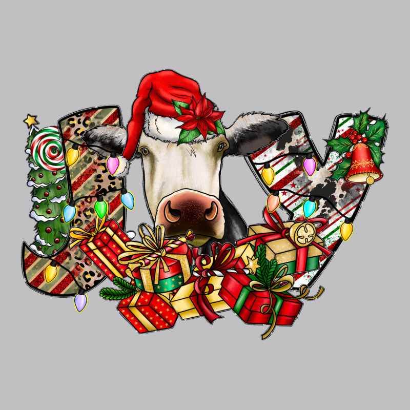 Christmas Joy Cow Classic Tee by CowhideDigitalArt | Teevron