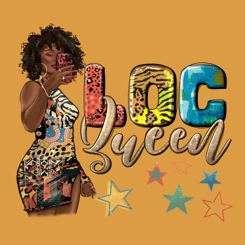 Afro Woman Loc Queen Urban Heavy Tee by texasbilliewilder | Teevron
