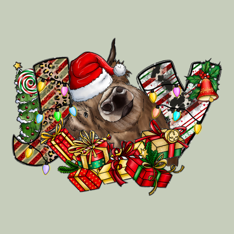 Christmas Joy Highland Cow Classic Tee by CowhideDigitalArt | Teevron