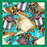 Paper Fish And Canned With Anchor Seamless Pattern Pbs Urban Hoodie | Teevron