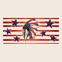 Patriotic Native American Headdress 16oz Libbey Cup Zipper Hoodie | Teevron