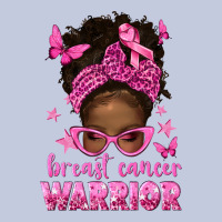 Afro Messy Bun Breast Cancer Warrior Long Sleeve Tee | Teevron