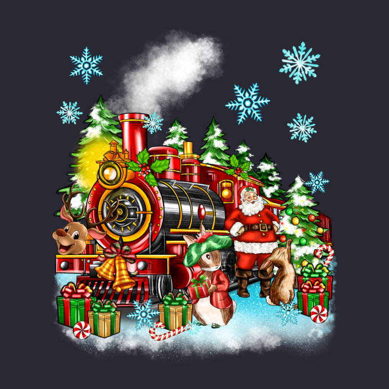 Christmas Santa And Friends Train Vintage Tee by Zillion Design Studio | Teevron