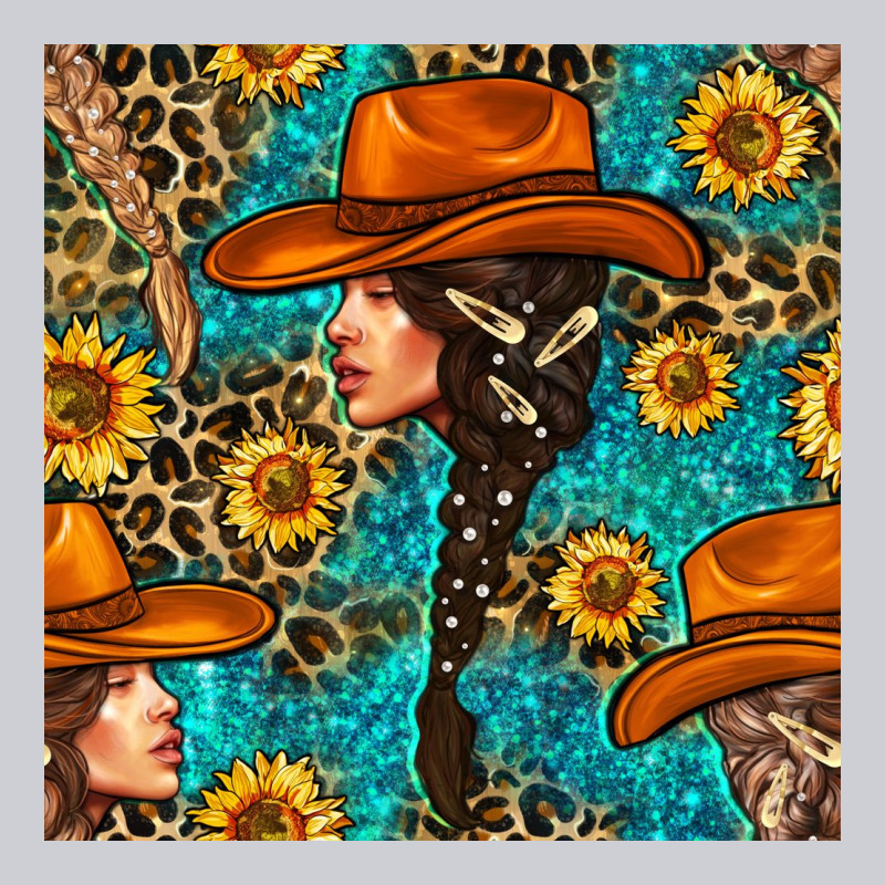 Western Girl Hair Clasp And Sunflower With Leopard And Glitter Seamles Urban Hoodie by BundleAndBundleShop | Teevron