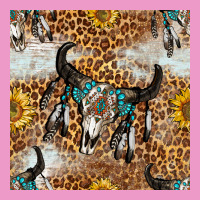 Western Bull Skull And Sunflowers With Leopard Seamless Pattern Urban Hoodie | Teevron