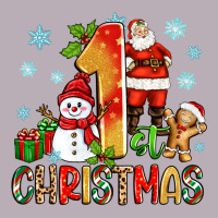 1st Christmas Santa And Snowman Vintage Tee | Teevron