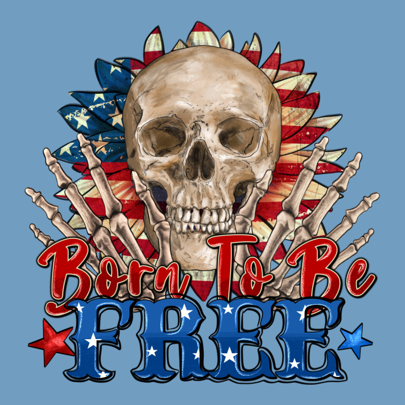 Born To Be Free Skeleton Urban Heavy Tee by Zillion Design Studio | Teevron
