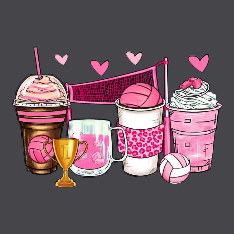 Volleyball Coffee Cups Long Sleeve Tee by Zillion Design Studio | Teevron