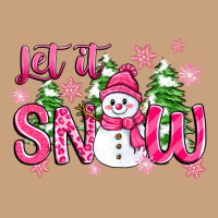 Pink Christmas Let It Snow Vintage Tee | Teevron