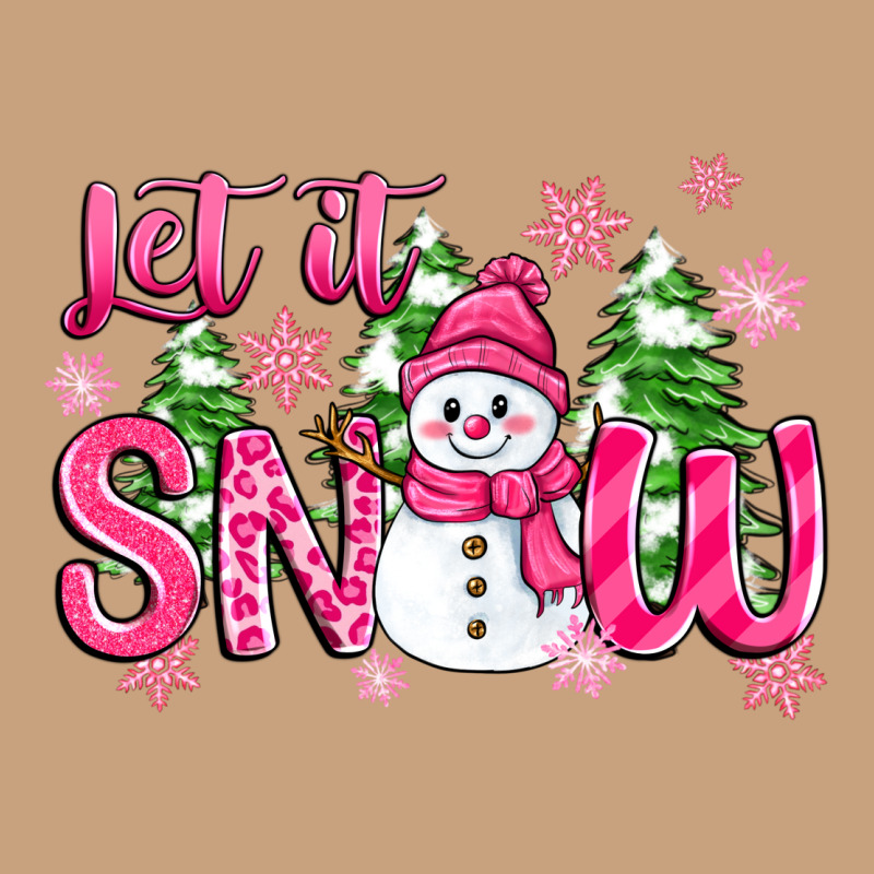 Pink Christmas Let It Snow Vintage Tee by Zillion Design Studio | Teevron