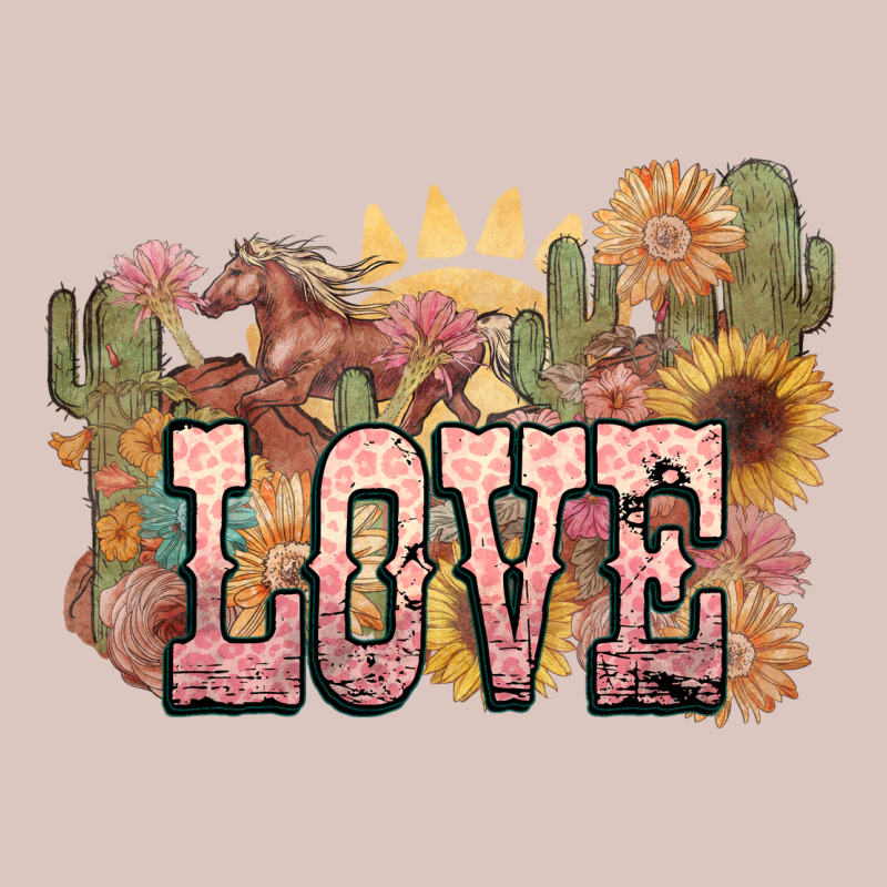 Love Horse Western Floral Premium Hoodie by NancyCooperArtShop | Teevron