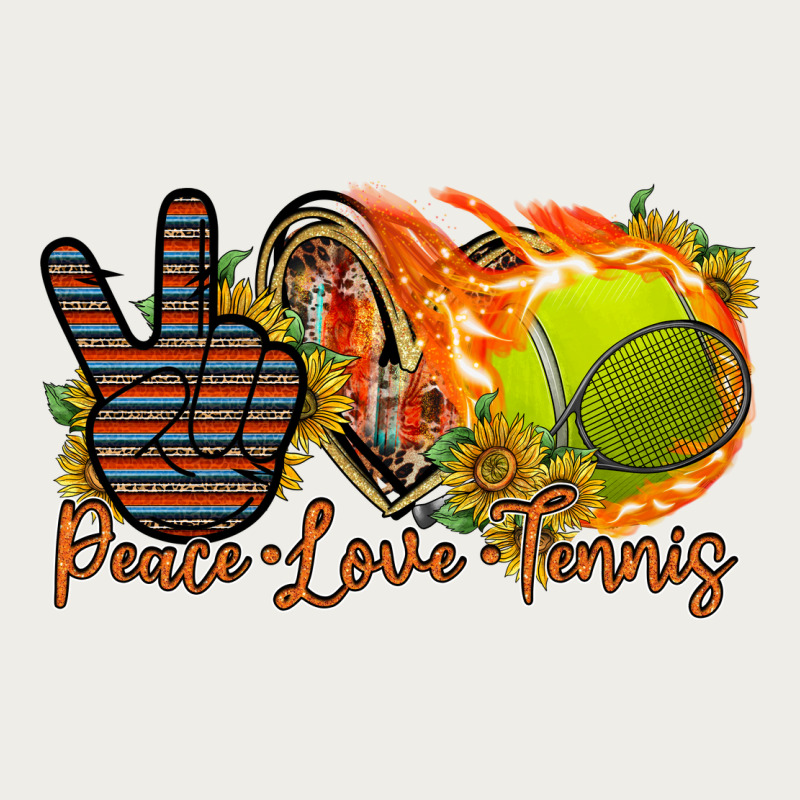 Peace Love Tennis Zipper Hoodie by RacoonDesign | Teevron