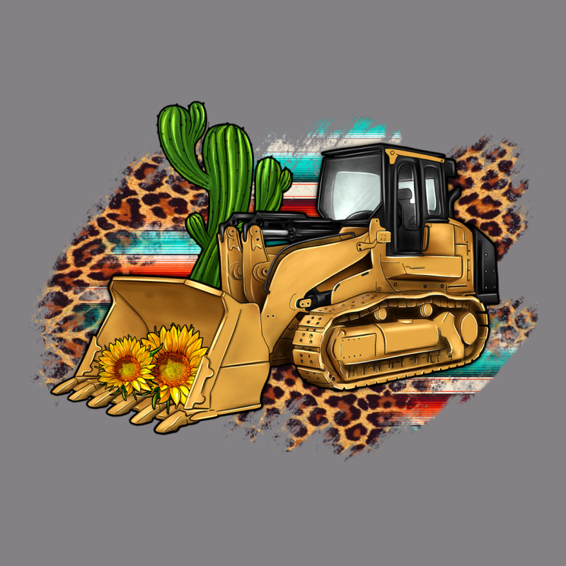 Bulldozer Leopard Cactus Sunflower Heavyweight Hoodie by Artiststas | Teevron