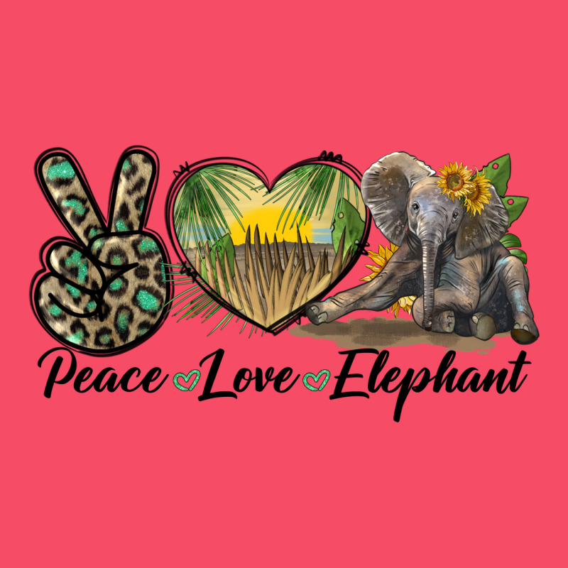 Peace Love Elephant Premium Sweatshirt by LillyAllenDesigns | Teevron