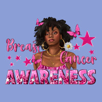 Breast Cancer Awareness With Afro Woman Long Sleeve Tee | Teevron
