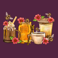Honey And Bee With Flower Coffee Cup Urban Hoodie | Teevron