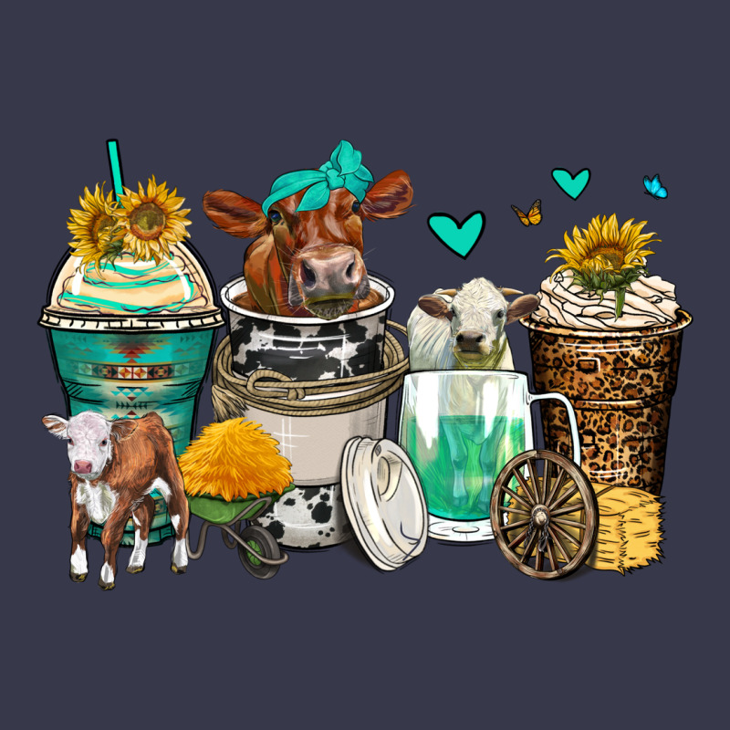 Cows Coffee Cups Long Sleeve Tee by Zillion Design Studio | Teevron