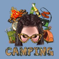 Camping Braid Hair Woman With Fire Bbs Urban Hoodie | Teevron