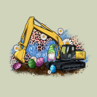 Easter Excavator Gnome Egg Leopard Heavyweight Hoodie | Teevron