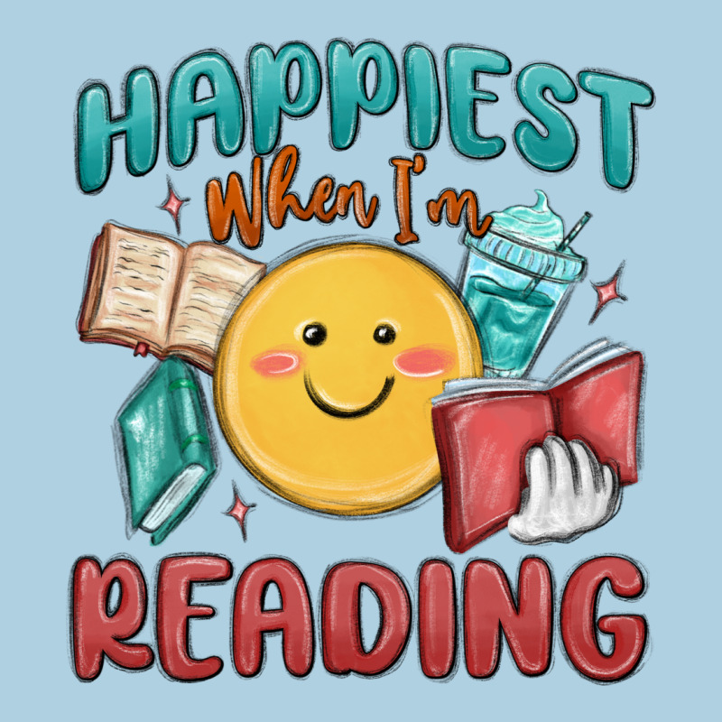 Happiest When I'm Reading Premium Hoodie by MaliasSmallBusiness | Teevron