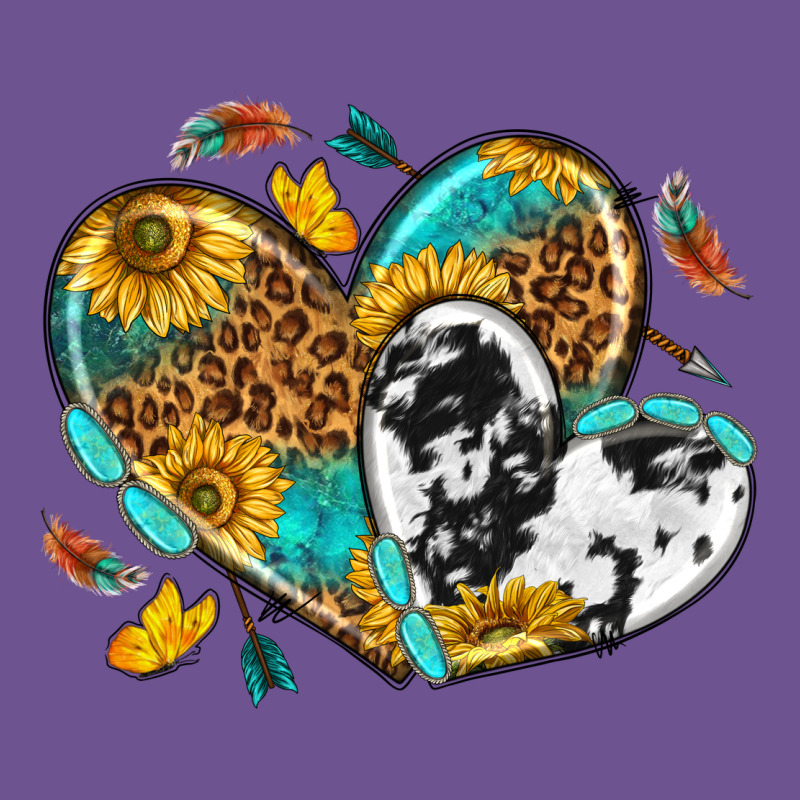 Cowhide Leopard Hearts Vintage Tee by texasbilliewilder | Teevron